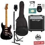 JET JS300 BK Stratocaster Premium Bundle Zaranikas