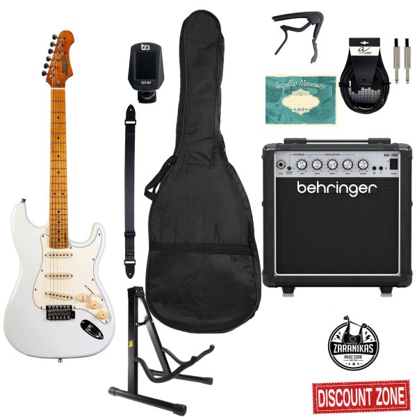 JET JS300 OW Stratocaster Premium Bundle Zaranikas