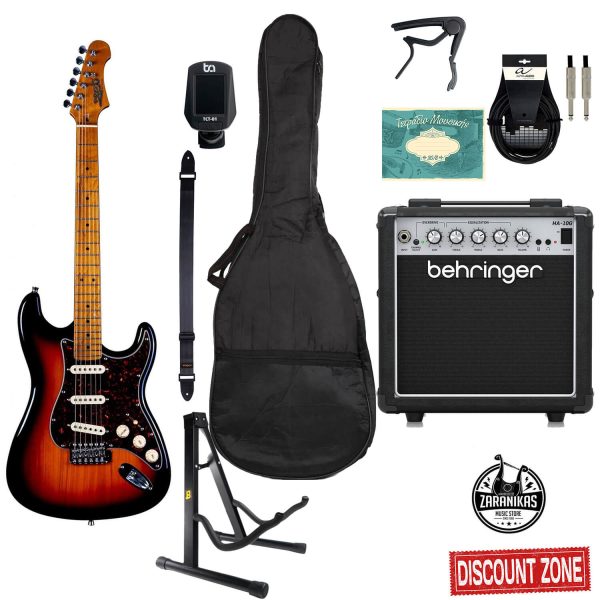 JET JS300 SB Stratocaster Premium Bundle Zaranikas