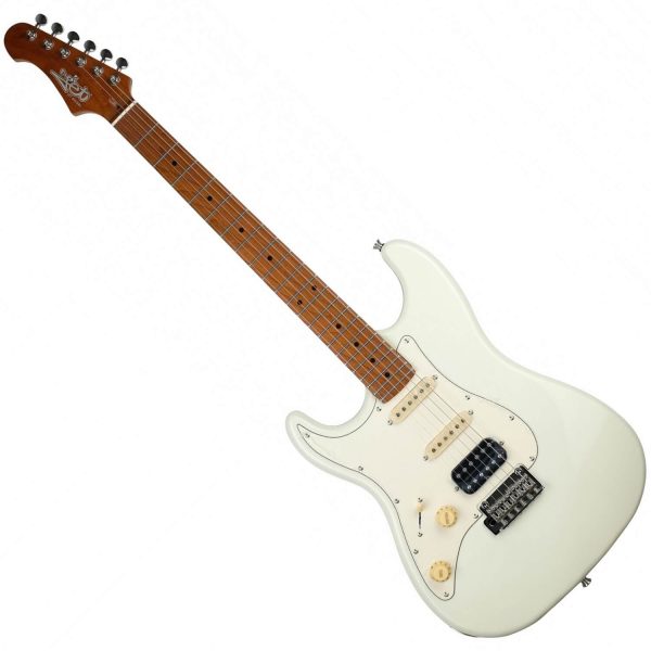 JET JS400 LH OW Stratocaster HSS Left Handed Electric Guitar Olympic White Zaranikas 1