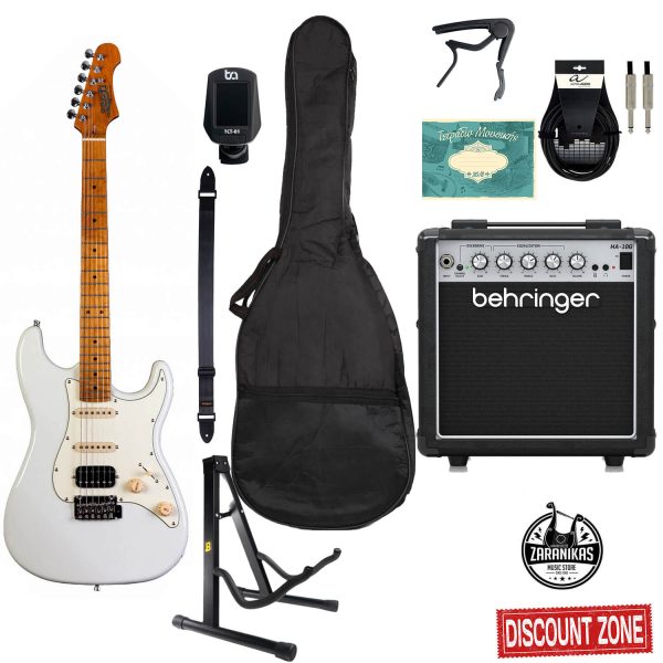 JET JS400 OW Stratocaster Premium Bundle Zaranikas