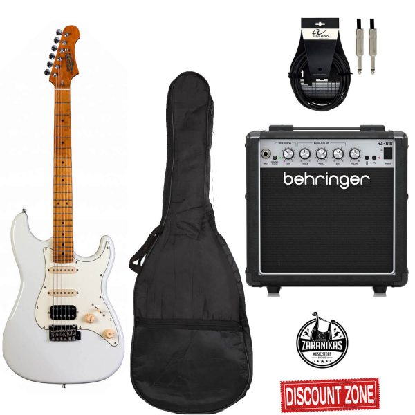 JET JS400 OW Stratocaster Standard Bundle Zaranikas