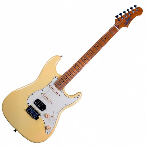 JET JS400 VYW Stratocaster HSS Electric Guitar Vintage Yellow Zaranikas 1