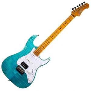 JET JS450 OBL Stratocaster HSS Electric Guitar Ocean Blue Zaranikas 1