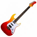 JET JS600 Stratocaster HSS Electric Guitar Transparent Red Zaranikas 0